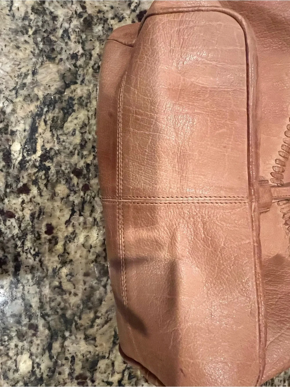 Leather hobo crossbody by Day & Mood, western style, saddle